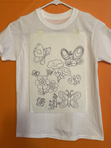 Butterflies Butterflies Outline Design for children to paint