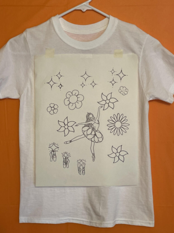Prima Ballerina Prima Ballerina Outline Design for children to paint