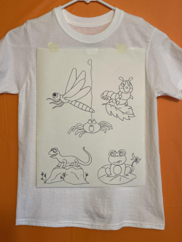 Spider Spider Outline Design for children to paint